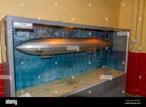 Model of a German 'P' class airship or Zeppelin, Thorpe Camp Visitor ...