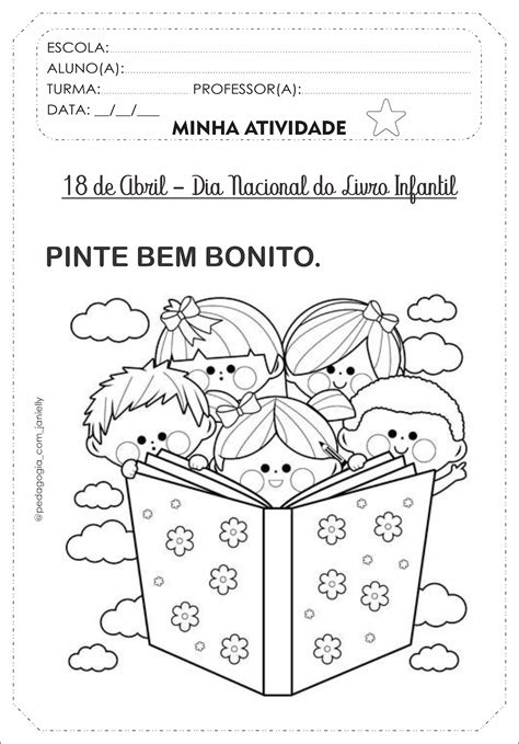 Atividade Para O Dia Nacional Do Livro - FDPLEARN
