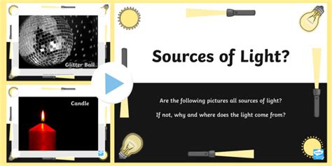 light sources ks powerpoint primary resources