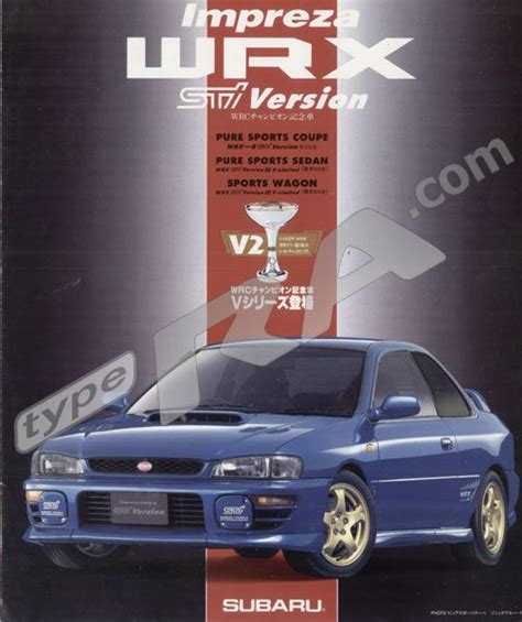 My Impreza Wrx Type R Sti Version Brochure Impreza Wrx Owners Club