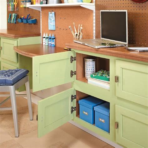 Use Kitchen Cabinets for Craft Storage | My Home My Style