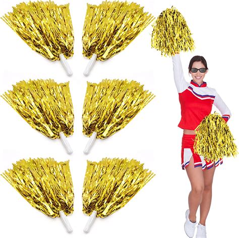 Yaxidaever Pcs Cheerleader Pompoms Cheerleading Pom Poms In Plastica