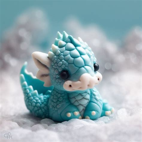 Милые дракончики из полимерной глины | Пикабу