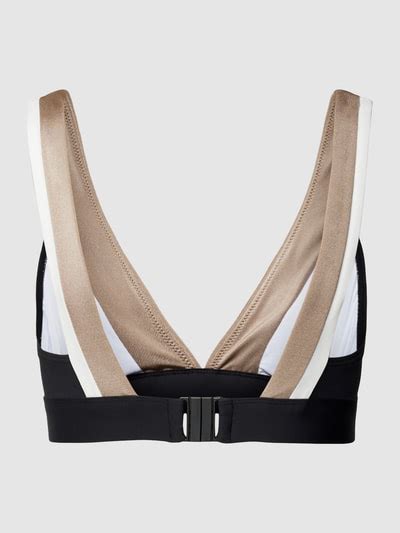 Esprit Bikini Oberteil Mit Kontraststreifen Modell Baudin Beach Black Online Kaufen
