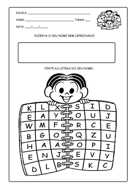 Atividade Escrita Do Nome Proprio Educação Infantil - 9