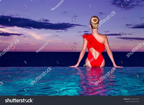 Elegant Sexy Woman Luxury Bikini On Stock Photo Edit Now