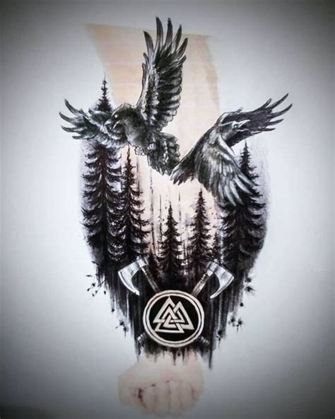 raven tattoo ideas nordic tattoo norse tattoo viking tattoos