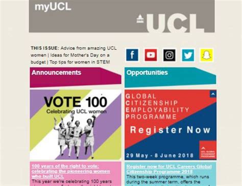 Give Your Feedback And Help Us To Shape Our Student Newsletter Ucl