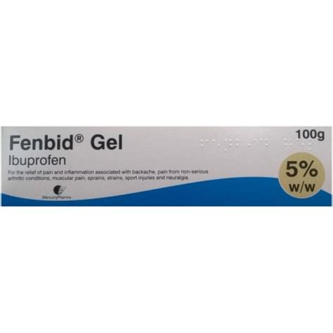 Buy Fenbid Forte Gel - Ibuprofen Gel 10% Gel, 100g - Dock Pharmacy