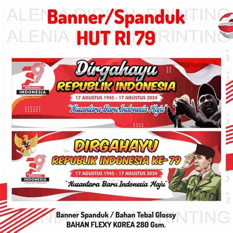 jual spanduk banner  agustus dirgahayu kemerdekaan hut ri