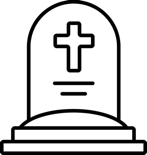 Grave Icon Style 20879563 Vector Art At Vecteezy