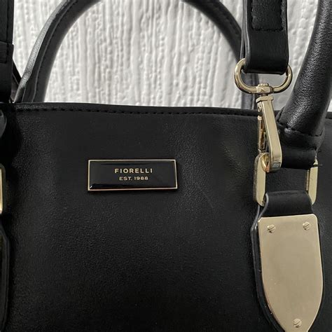 Fiorelli Black Faux Leather Mini Bag With Gold Depop