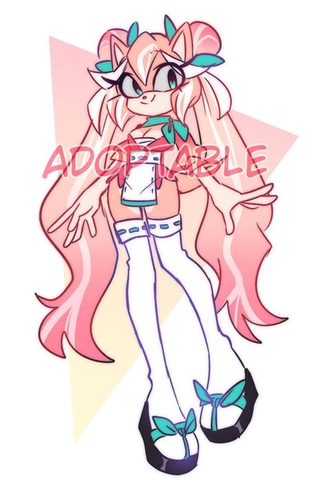 Peach Hedgehog REDESIGN|Sonic Adoptable[closed] by Oertemy on DeviantArt