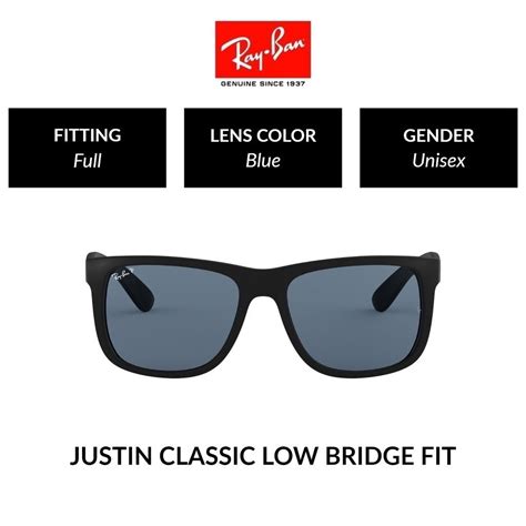 Ray Ban Justin Gafas De Sol Polarizadas De Ajuste Completo Unisex Mm