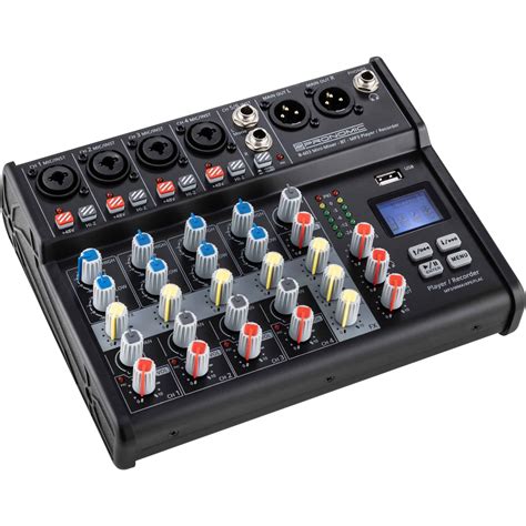 Mini Table De Mixage Avec Bluetooth® Et Enregistrement Usb Pronomic B 603
