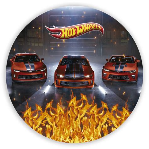 Painel Redondo Hot Wheels Sublimado D Sublistamps Sublima O