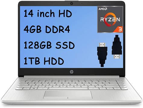 HP 14 (14-dk) · Ryzen 3 3200U · Radeon RX Vega 3 · 14.0”, HD (1366 x ...