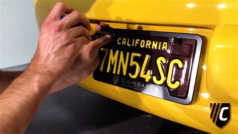how to install front license plate without holes