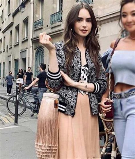 Emily In Paris Emily Bomber Jacket Lily Collins