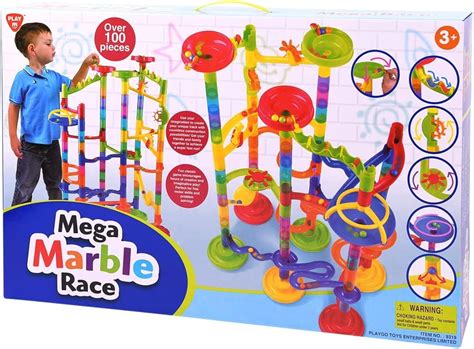 Amazon.com: Play Marble Race Deluxe Building, Over 100-Piece : Toys & Games