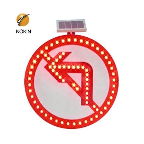 High Brightness Solar Slow Down Signs Price Nokin Solar Traffic Sign