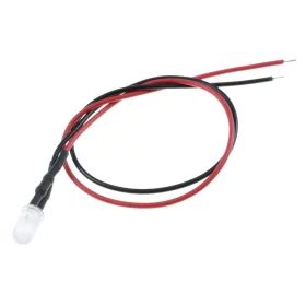 Led Diode Mm With Resistor Cm White Diffuse Ampul Eu Tension