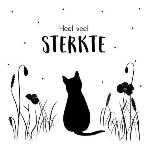 Condoleancekaart Verlies Van Een Kat Kaartje Go