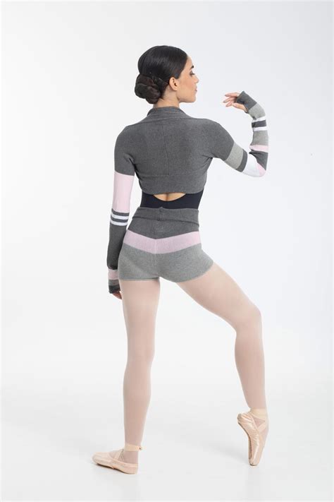 Warm Up Striped Cotton Shrug Dance Ballet Intermezzo Dancewear