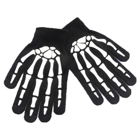 Alielnosirrah Bare Hands Dark Kawaii Goth Skull Skeleton Gloves