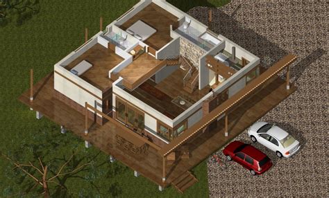 Um Casal Planeja Construir Em Sua Chacara - NAX arquitetura: Andamento de obra - casa em chácara