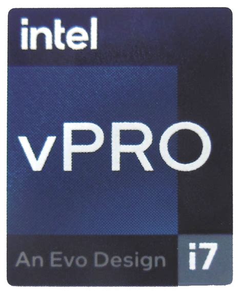 Intel I7 Vpro an Evo Design Sticker 18 X 22mm / 11/16 X - Etsy