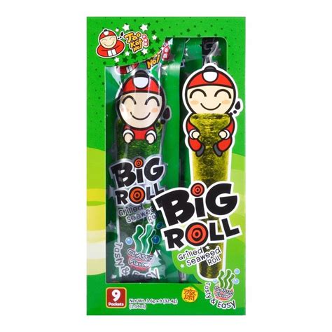tao kae noi big roll grilled seaweed roll original flavor pc seaweed