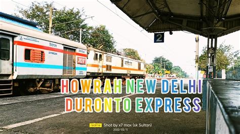 12273 Howrah New Delhi Duronto Express Leads By HWH WAP 7 Locomotive