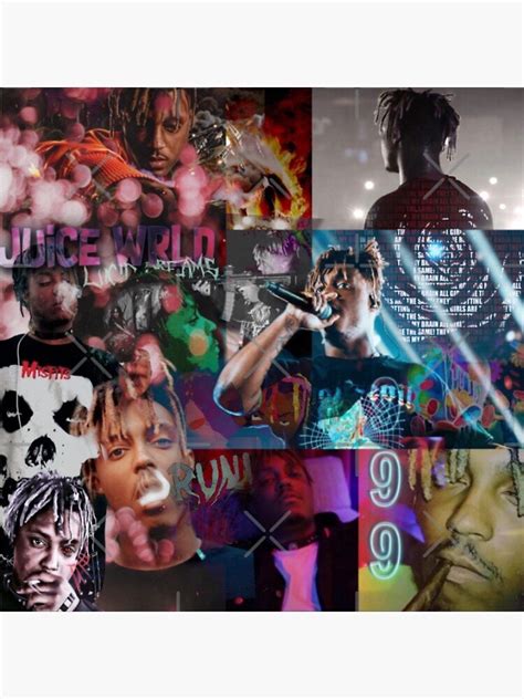 Juice Wrld 999 Tribute Art Poster By Acp9846 Redbubble