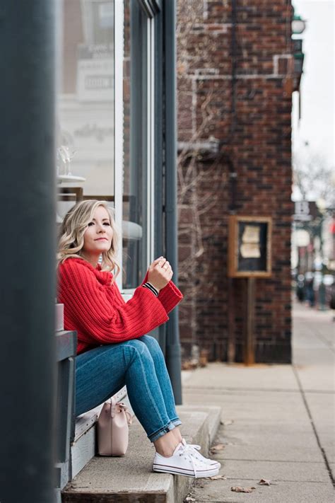 Red Chunky Sweater for Valentine's Day + 5 Fun Date Night Ideas