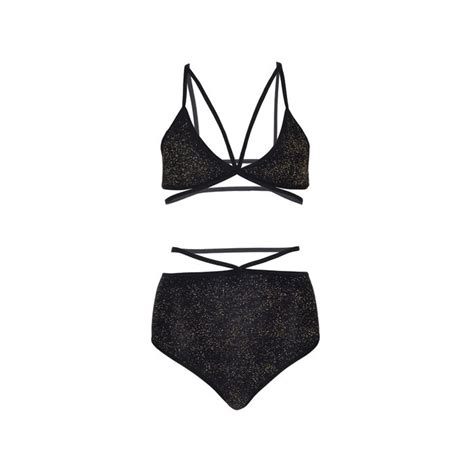 Zwarte Lingerie Set Met Glinster Effect Sextoyland