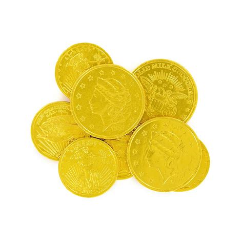 Madelaine Gold Foiled Milk Chocolate Coins Assorted 5lb Bag