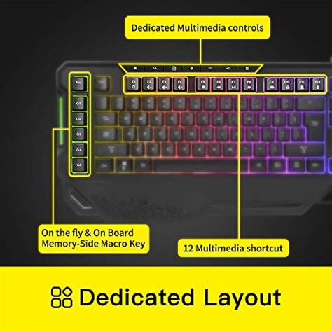 DELUX K9600 RGB Low Sound Membrane Gaming Keyboard With Rainbow LED