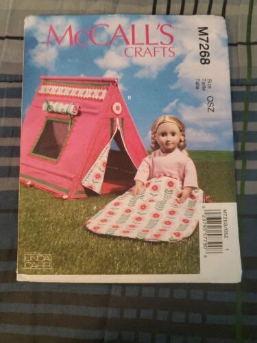 NEW McCall S Crafts Pattern M7268 Sleeping Bag And Collapsible Tent For