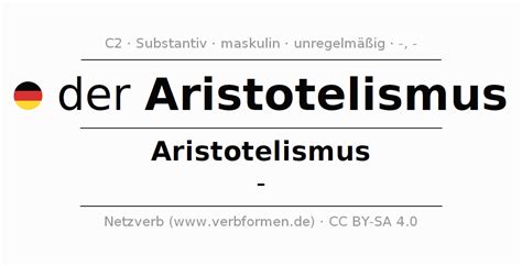 Deklination Aristotelismus Alle Fälle Des Substantivs Plural Und