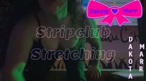SFW Chubby Stretching On Stage At The Strip Club Dakota Marr Non Nude Dakota Marr Clips4sale