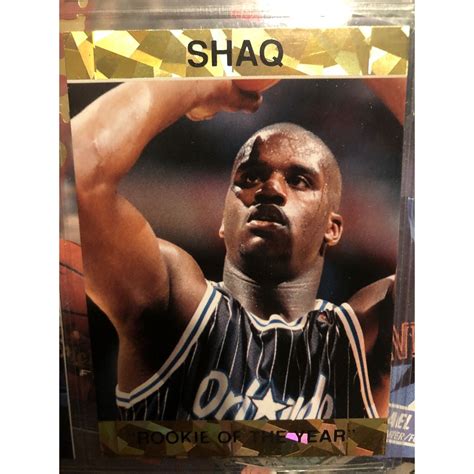 1992 Shaq Rookie Of The Year 5 Shaquille Oneal Promo Card Etsy