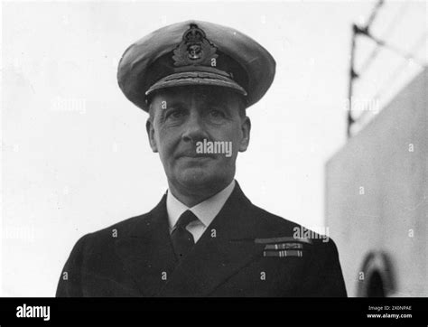 Vice Admiral Sir James F Somerville Kcb Dso Admiral Commanding British Naval Forces In