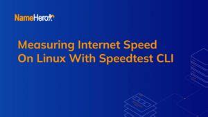 measuring internet speed  linux  speedtest cli