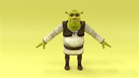 Shrek 3d Model By Ea09studio