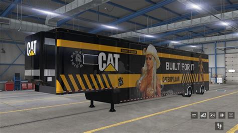 Ats Nascar Featherlite Caterpillar Trailers Ats Trailers X Skin