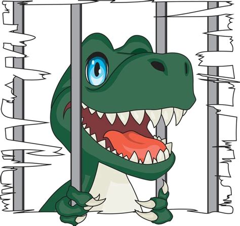 Dinosaur Jail Over 5 Royalty Free Licensable Stock Illustrations
