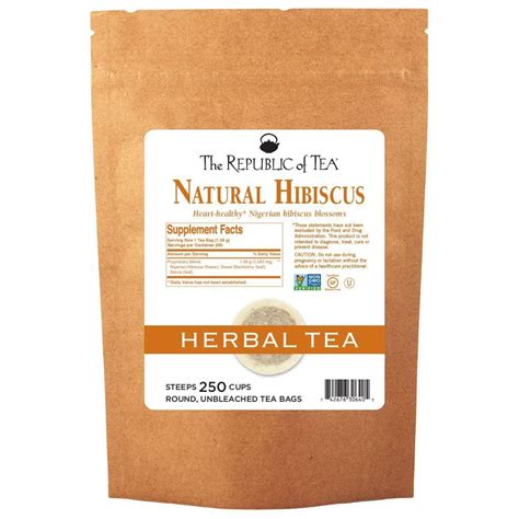 Natural Hibiscus Tea Bags Republic Of Tea