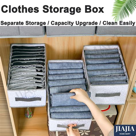 No-Flimsy Fabric Foldable 7/9 Grids Clothes Organizer Mesh Jeans Pant ...