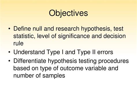 Ppt Hypothesis Testing Procedures Powerpoint Presentation Free